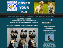 Tablet Screenshot of coveryourk9.com